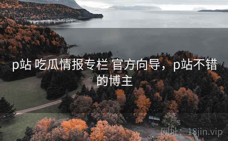 p站 吃瓜情报专栏 官方向导，p站不错的博主
