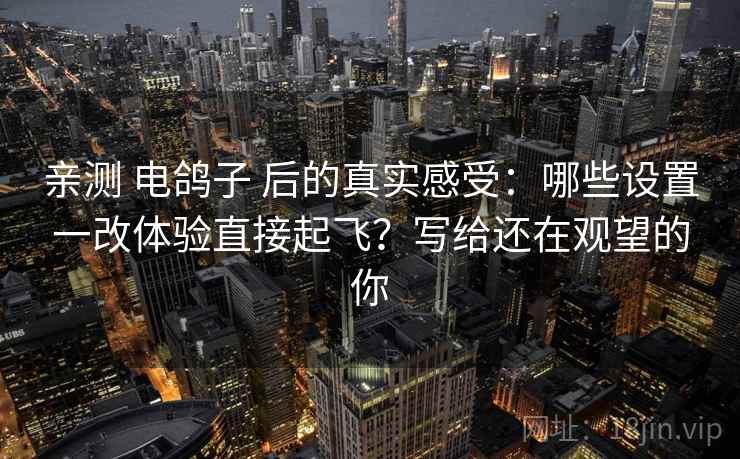 亲测 电鸽子 后的真实感受：哪些设置一改体验直接起飞？写给还在观望的你