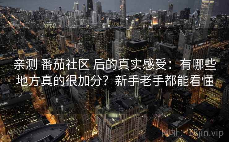 亲测 番茄社区 后的真实感受：有哪些地方真的很加分？新手老手都能看懂