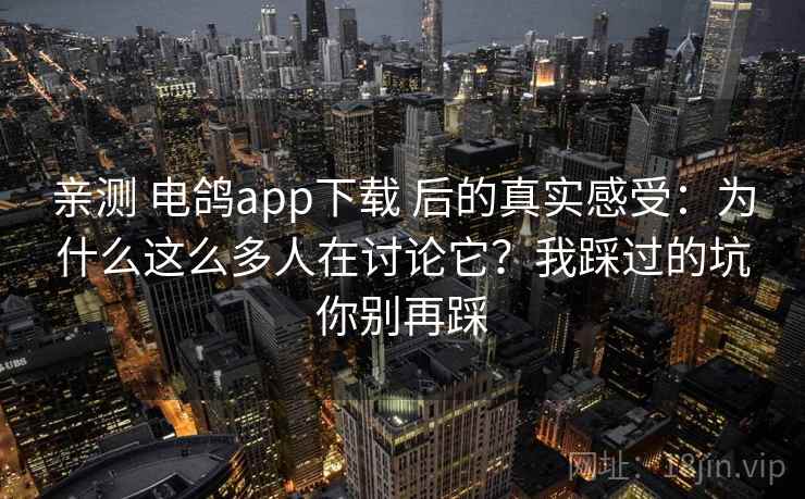 亲测 电鸽app下载 后的真实感受：为什么这么多人在讨论它？我踩过的坑你别再踩