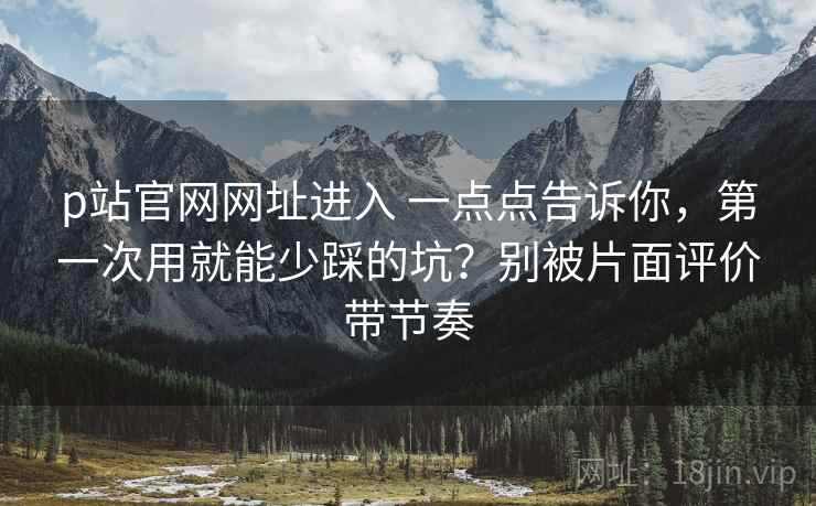 p站官网网址进入 一点点告诉你，第一次用就能少踩的坑？别被片面评价带节奏