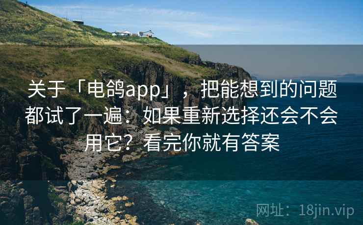 关于「电鸽app」，把能想到的问题都试了一遍：如果重新选择还会不会用它？看完你就有答案