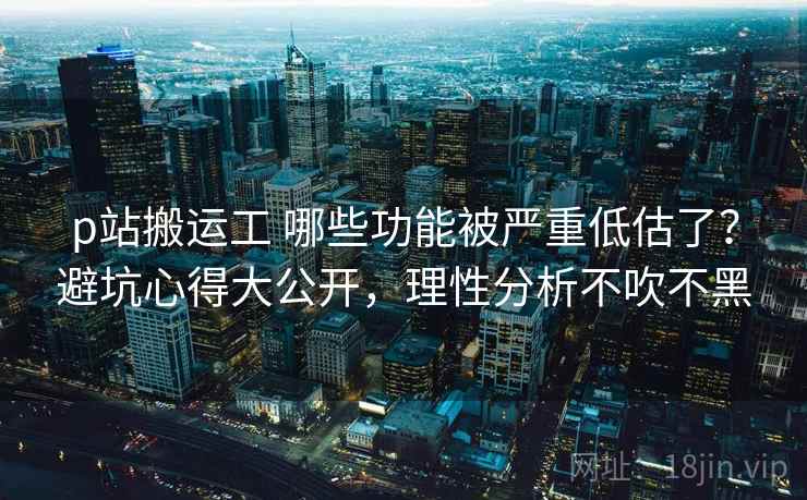 p站搬运工 哪些功能被严重低估了？避坑心得大公开，理性分析不吹不黑