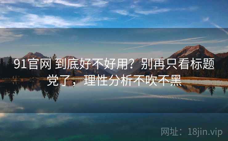 91官网 到底好不好用？别再只看标题党了，理性分析不吹不黑